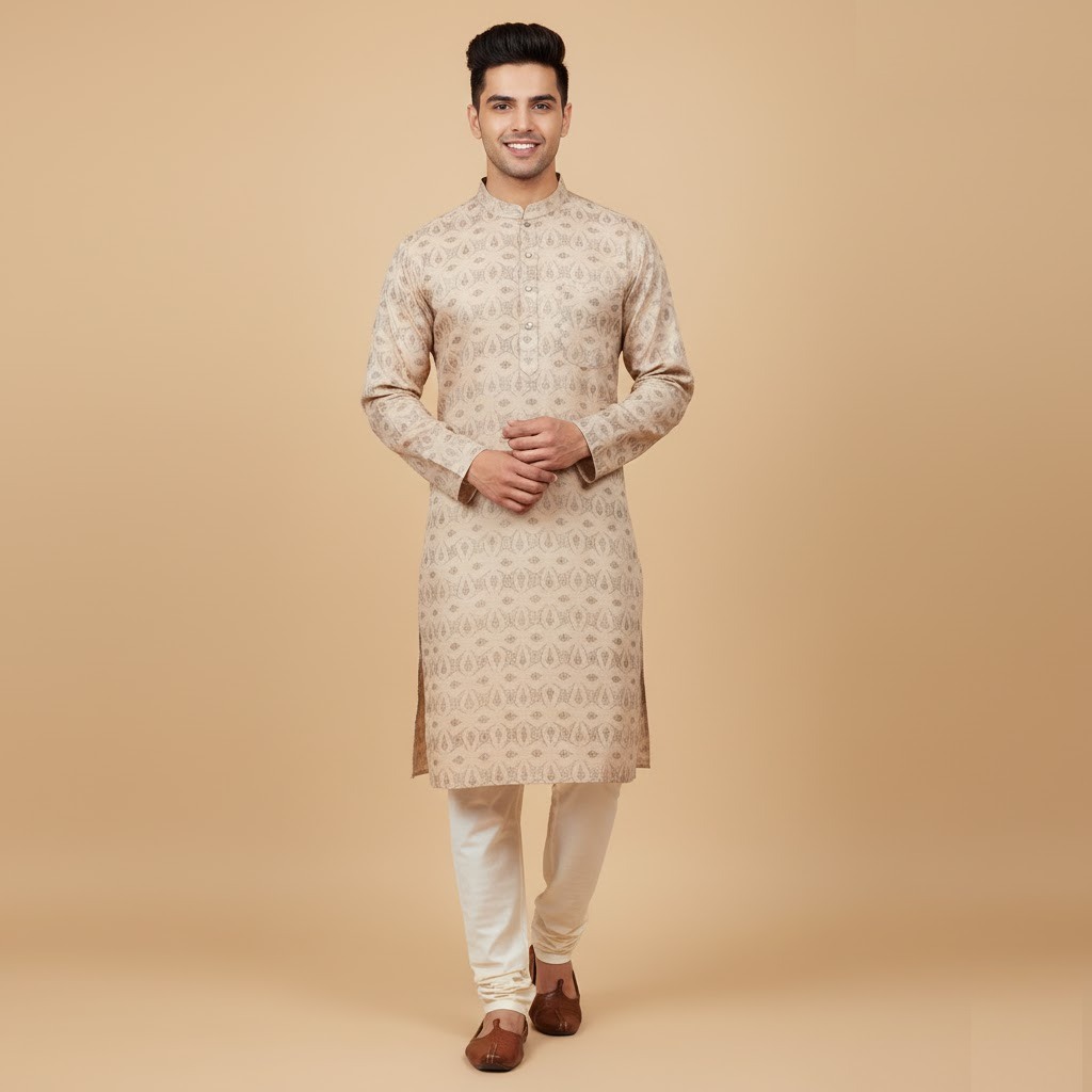 cotton diamond print  kurta